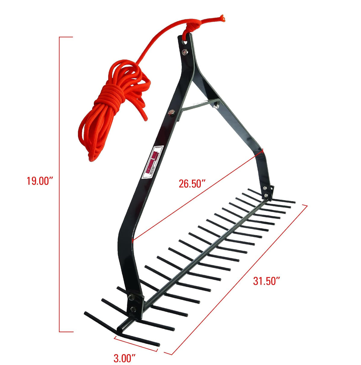 Extreme Max Rastrillo Acuático Lanzable para Malezas, 32 Pulgadas