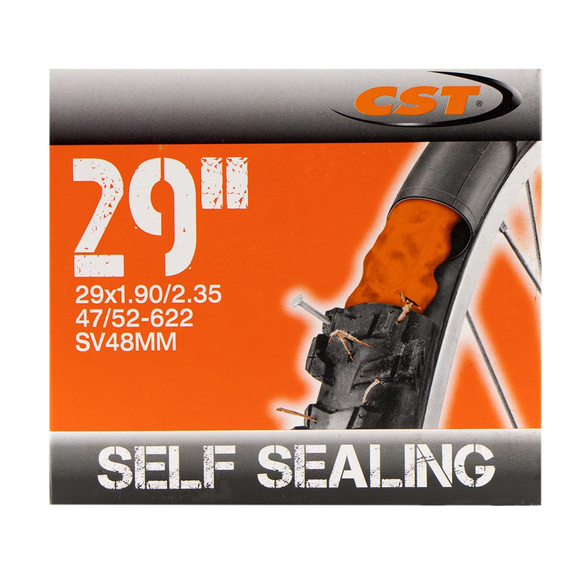 Cámara CST 29x1.90-2.35 ‍ | MTB Montaña | Válvula Presta 48mm | con Sellador | Resistente y Antipinchazos