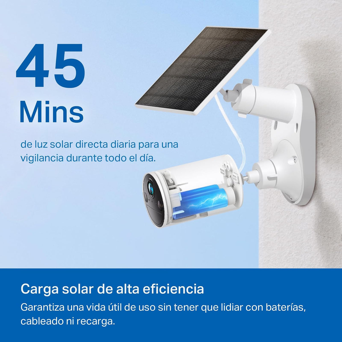 TP-Link Tapo Panel Solar Cámara Seguridad Exterior A201 2.5W