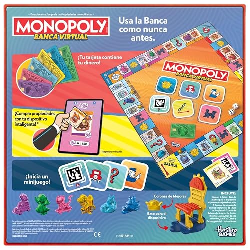 Hasbro Gaming Monopoly Banca Virtual Juego de Mesa a Partir de 8 Años