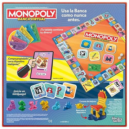 Hasbro Gaming Monopoly Banca Virtual Juego de Mesa a Partir de 8 Años