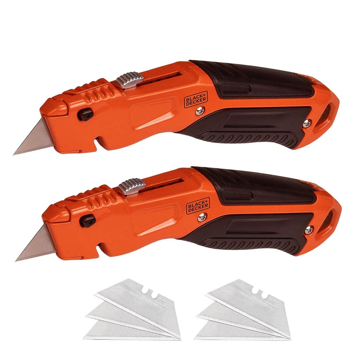 beyond by BLACK+DECKER Cuchillo utilitario, retráctil, hoja de cambio rápido, paquete de 2 (BDHT1039495APB)