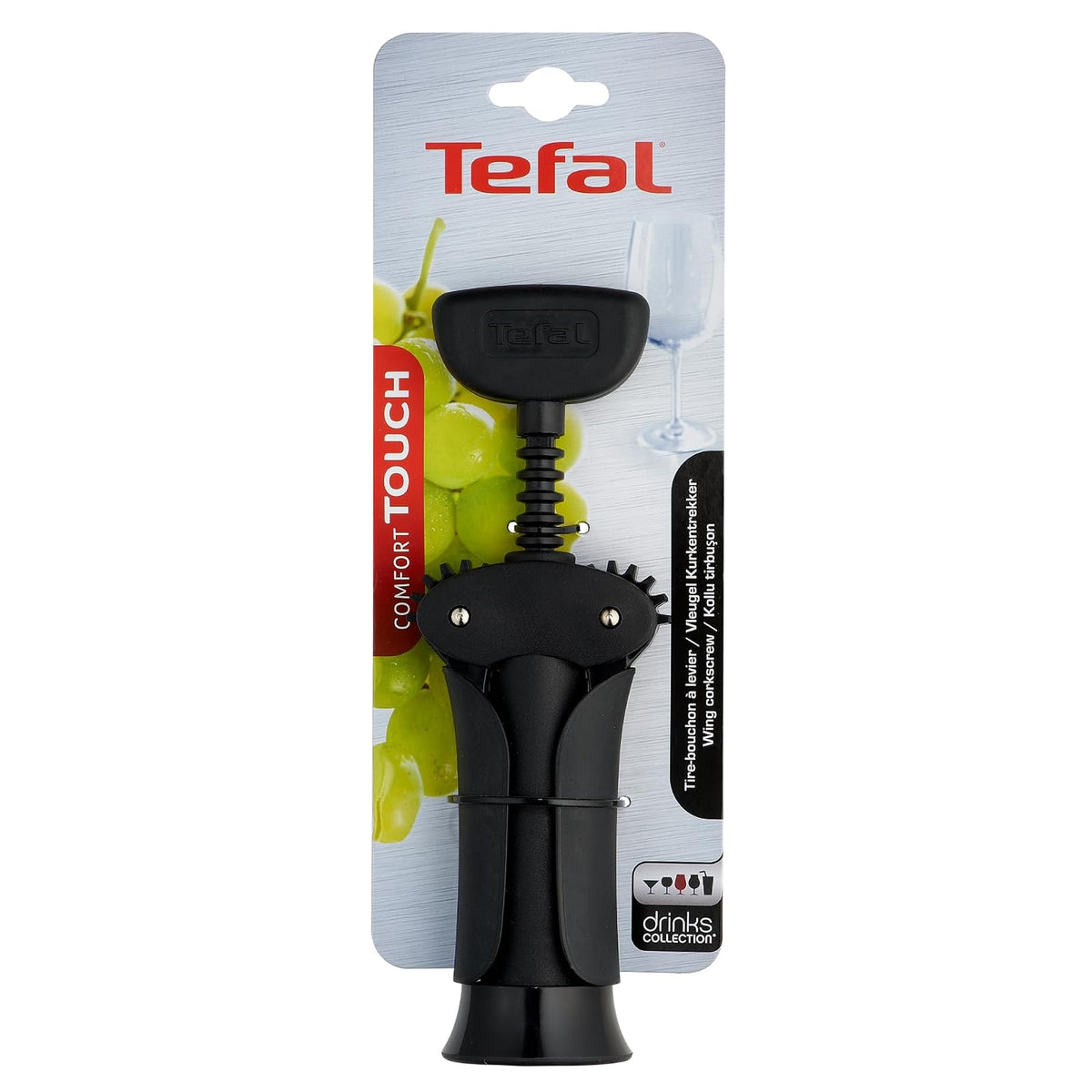 T-fal - Sacacorcho para Vino - Comfort, K1140184 - Abrebotellas
