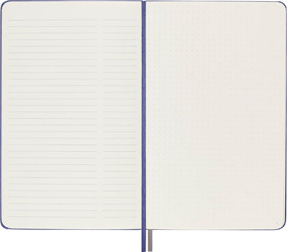 Moleskine Libro de registro de arte, tapa dura, grande (5 x 8.2 pulgadas), punteado, violeta lavanda, 160 páginas