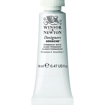 Winsor & Newton Designers Pintura Gouache en Tubo - Tubo 14 ml - Blanco
