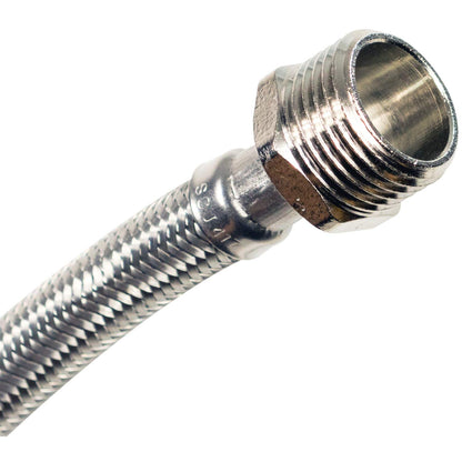 Certified Appliance Accessories WI12SSFM Braided Stainless Steel Water-Inlet Hose, 1 ft