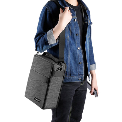 NEEWER NW140S Estuche Transporte Impermeable Cámara y Objetivos | 8.7"x5.9"x12.6", Soft Padded Bolsa, para Canon Nikon Sony DSLR, 4 Lente o Flash, Trigger, Batería Accessories (Gris)