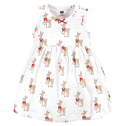Hudson Baby baby-girls Cotton Dress and Cardigan Set