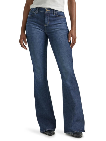 Lee Jeans Acampanados de Tiro Medio para Mujer - 10 Corto - Fuerza interior