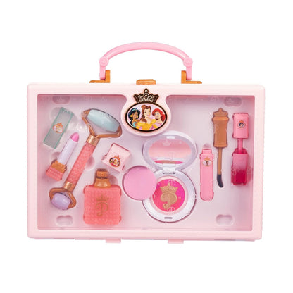 Colección de Estilo Disney Princess para niñas, Bolsa de Maquillaje de Moda, Herramientas de Maquillaje de simulación de Moda, Incluye un Rodillo Facial, Viene con 8 Herramientas de Juego Diferentes