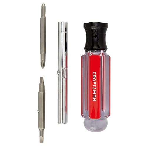 CRAFTSMAN - Juego de destornilladores múltiples, 6 en 1, mango de acetato (CMHT66052)
