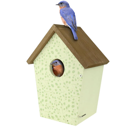 Wild Wings Decorativo Bluebird House Spring Ivy, Blanco