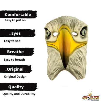 Máscara de Aguila, Máscaras de Animales, Disfraz de Pajaro Ideal para Halloween y Fiesta de Disfraces