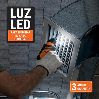Truper DESI-36X, Destornillador inalámbrico 2 posiciones, 3.6 V