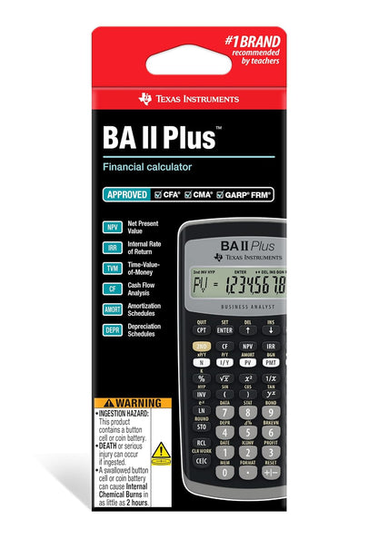 Texas Instruments- Calculadora TI-BAIIPLUS