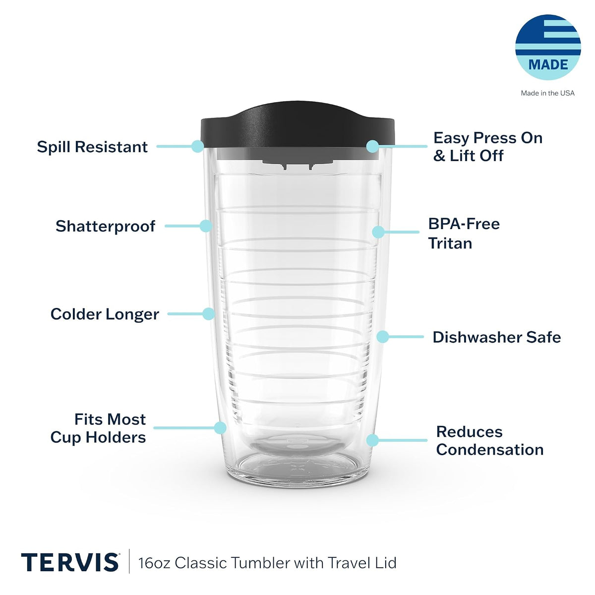 Tervis Coke Can Wrap Tumbler with Red Lid, 16-Ounce