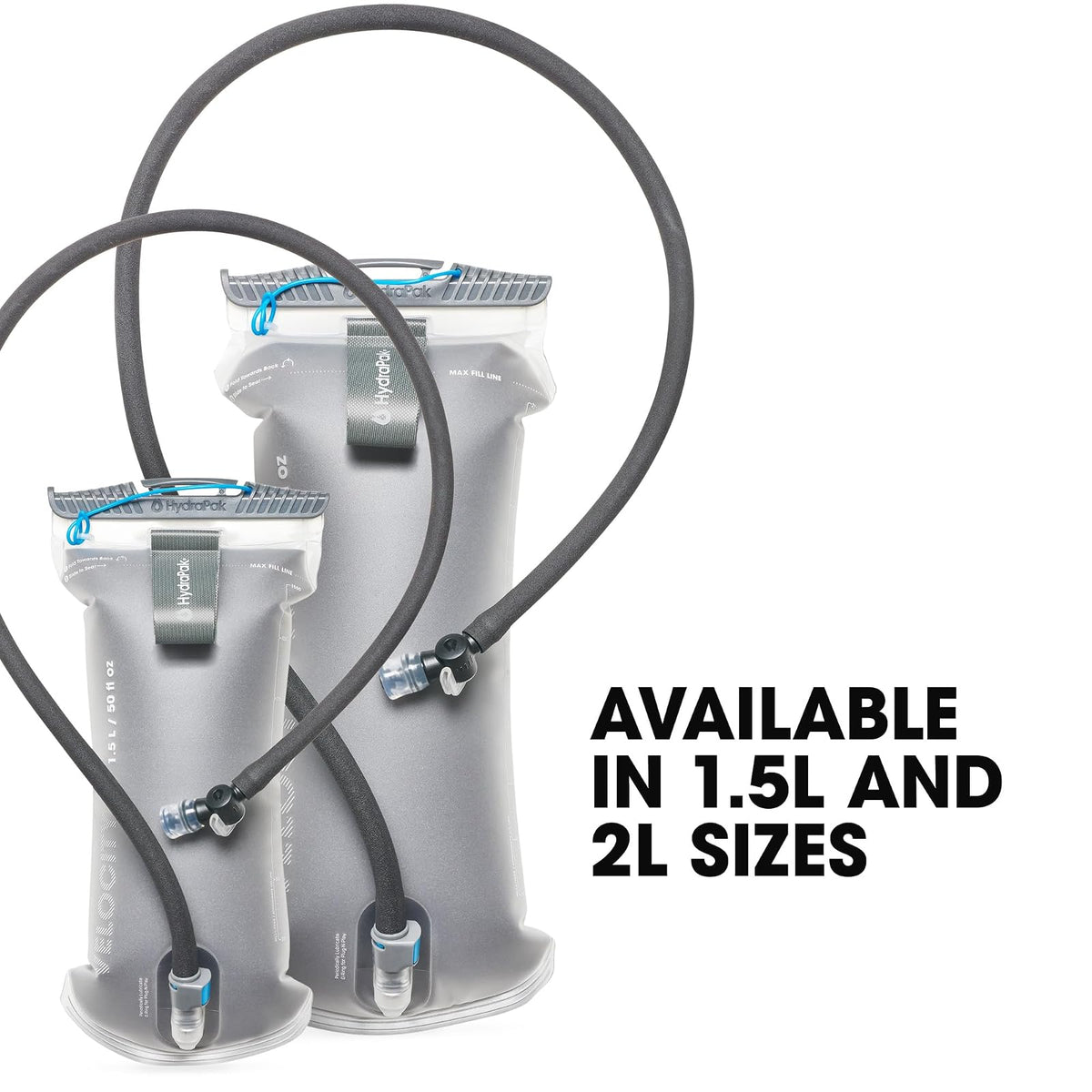 HydraPak Velocity IT (depósito de hidratación de 1,5 L o 2 L) – Vejiga de Agua aislada/depósito para Paquete de hidratación, válvula de mordida autosellante, a Prueba de Fugas y Apta para lavaplatos