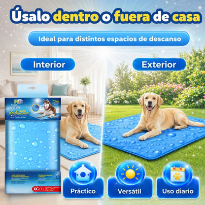 Fancy Pets Tapete Refrescante para Perros XGDE Aqua Cool | Autoenfriante, Portátil y No Tóxico | Uso Interior y Exterior