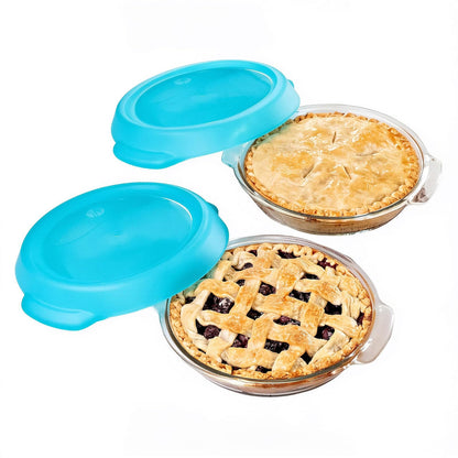 Libbey Baker's Premium Juego de Moldes de Vidrio con Tapa - Juego de pasteles premium