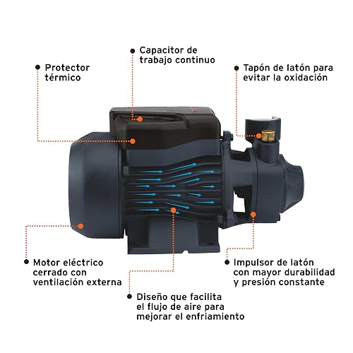 Truper BOAP-1A2, Bomba periférica 1 HP