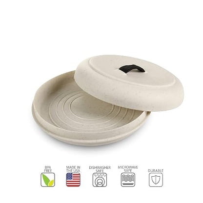Dexas - Calentador de Tortilla para microondas, Extragrande, Color Avena Natural, 507-51WP