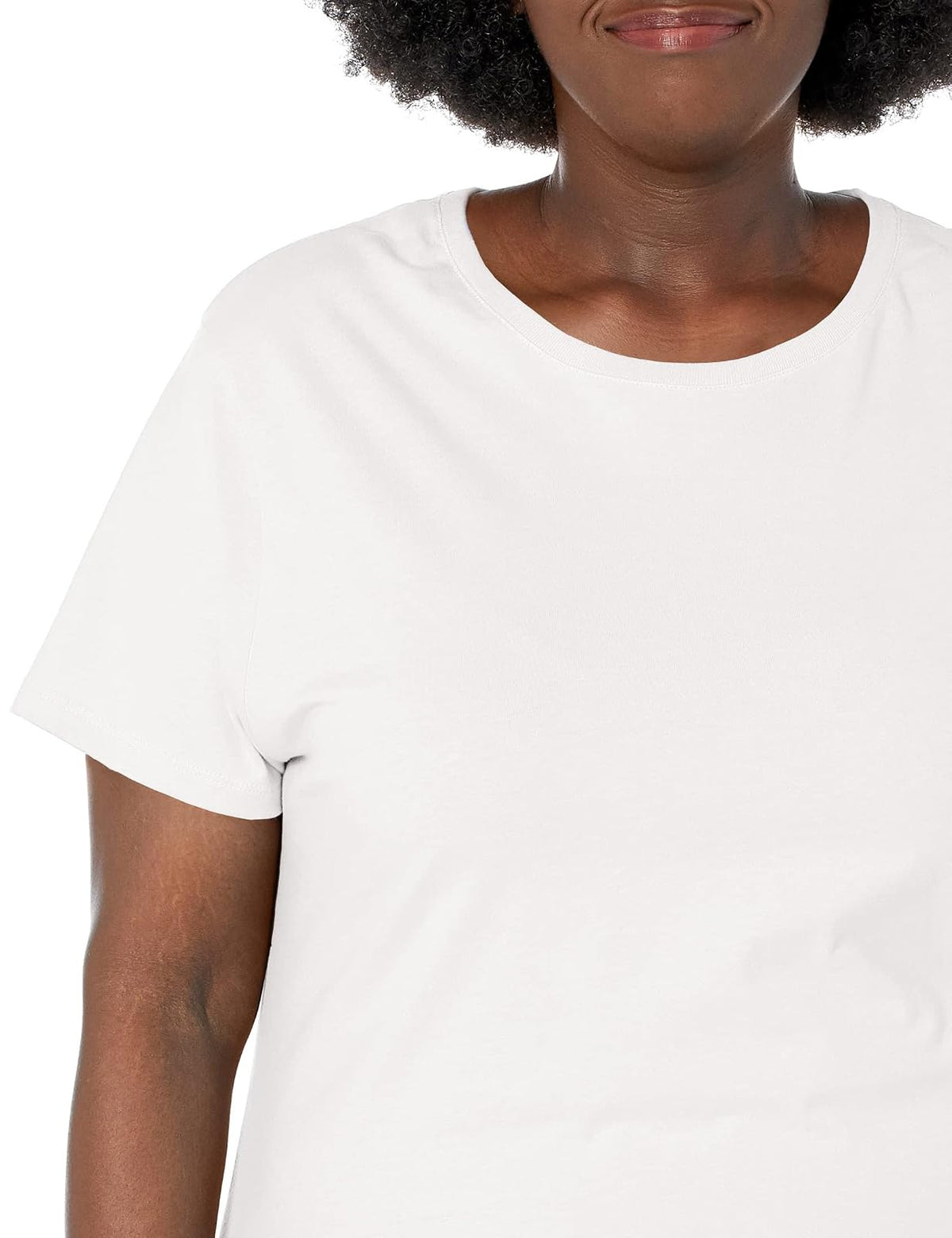 Just My Size Playera de Manga Corta con Cuello Redondo para Mujer