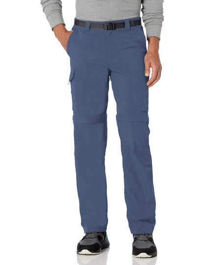 Columbia Silver Ridge Pantalón Convertible para Hombre - Dark Mountain - Cintura 44, largo 36