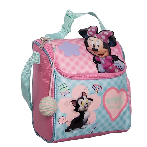 Ruz Lonchera Infantil y Preescolar | Minnie Mouse | 100% Poliéster Capacidad 3 Litros | Bolso Escolar para Niños con Forro de Aluminio y Cierre de Cremallera | Recomendado desde 3 años