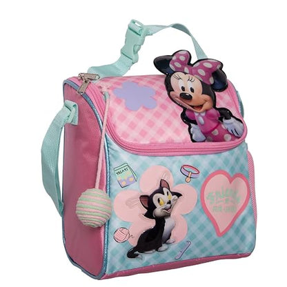 Ruz Lonchera Infantil y Preescolar | Minnie Mouse | 100% Poliéster Capacidad 3 Litros | Bolso Escolar para Niños con Forro de Aluminio y Cierre de Cremallera | Recomendado desde 3 años