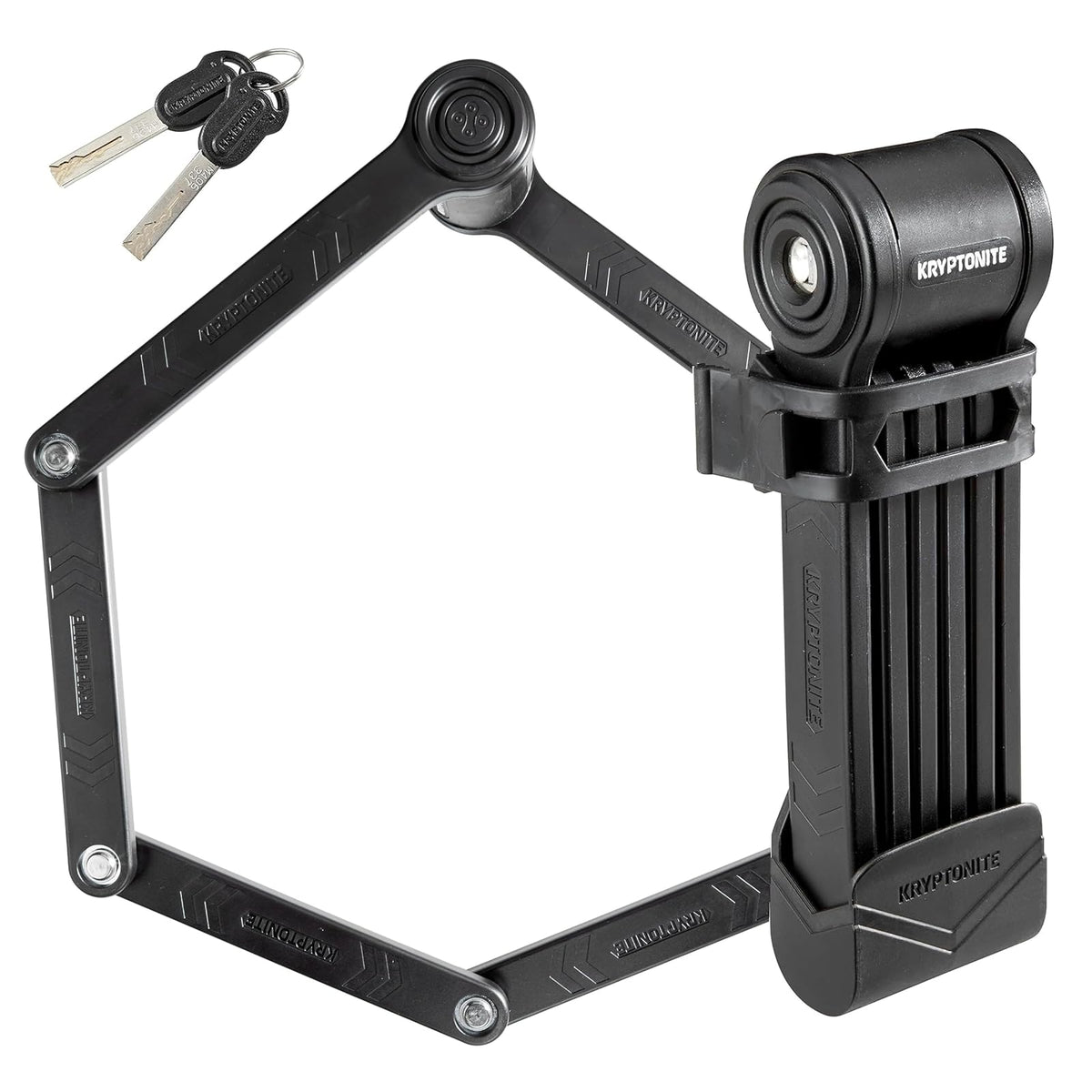 Kryptonite Keeper - Candado Plegable para Bicicleta, 2.75 pies, Compacto, Ligero, de Alta Seguridad, antirrobo, Plegable, con 2 Llaves y Soporte para eléctricas, Scooter, Carretera,