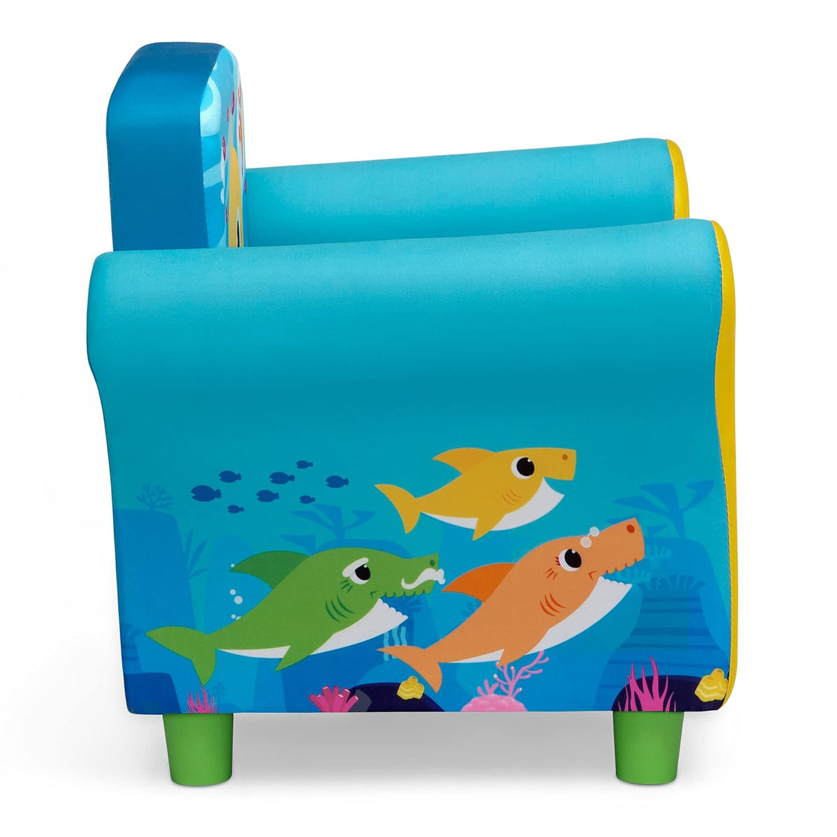 Delta - Silla tapizada para niños, tiburón bebé