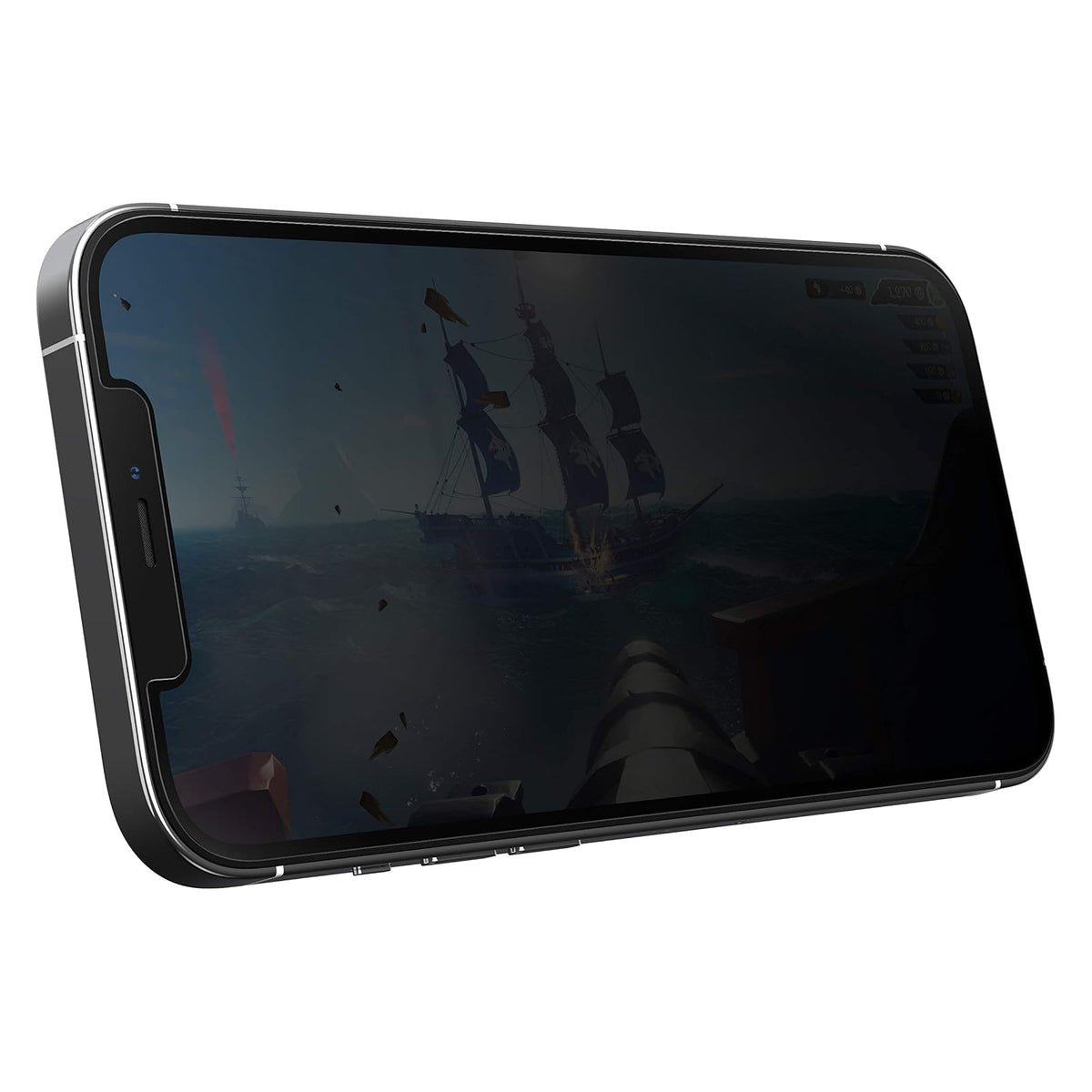OtterBox Performance Horizontal Privacy Glass Screen Protector for iPhone 12 Pro MAX for Gaming & Streaming