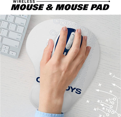 SOAR NFL - Alfombrilla inalámbrica para Mouse y Mouse (New England Patriots)
