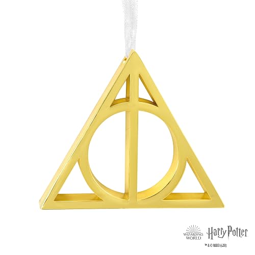 Hallmark Harry Potter - Adorno navideño con símbolo de Las Reliquias de la Muerte, Metal