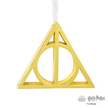 Hallmark Harry Potter - Adorno navideño con símbolo de Las Reliquias de la Muerte, Metal