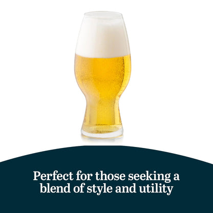 Libbey Entertaining Essentials - Juego de 6 vasos de cerveza para manualidades, elegantes vasos de cerveza, vasos de tulipán IPA para importaciones, alias pálidas indias y clásicos
