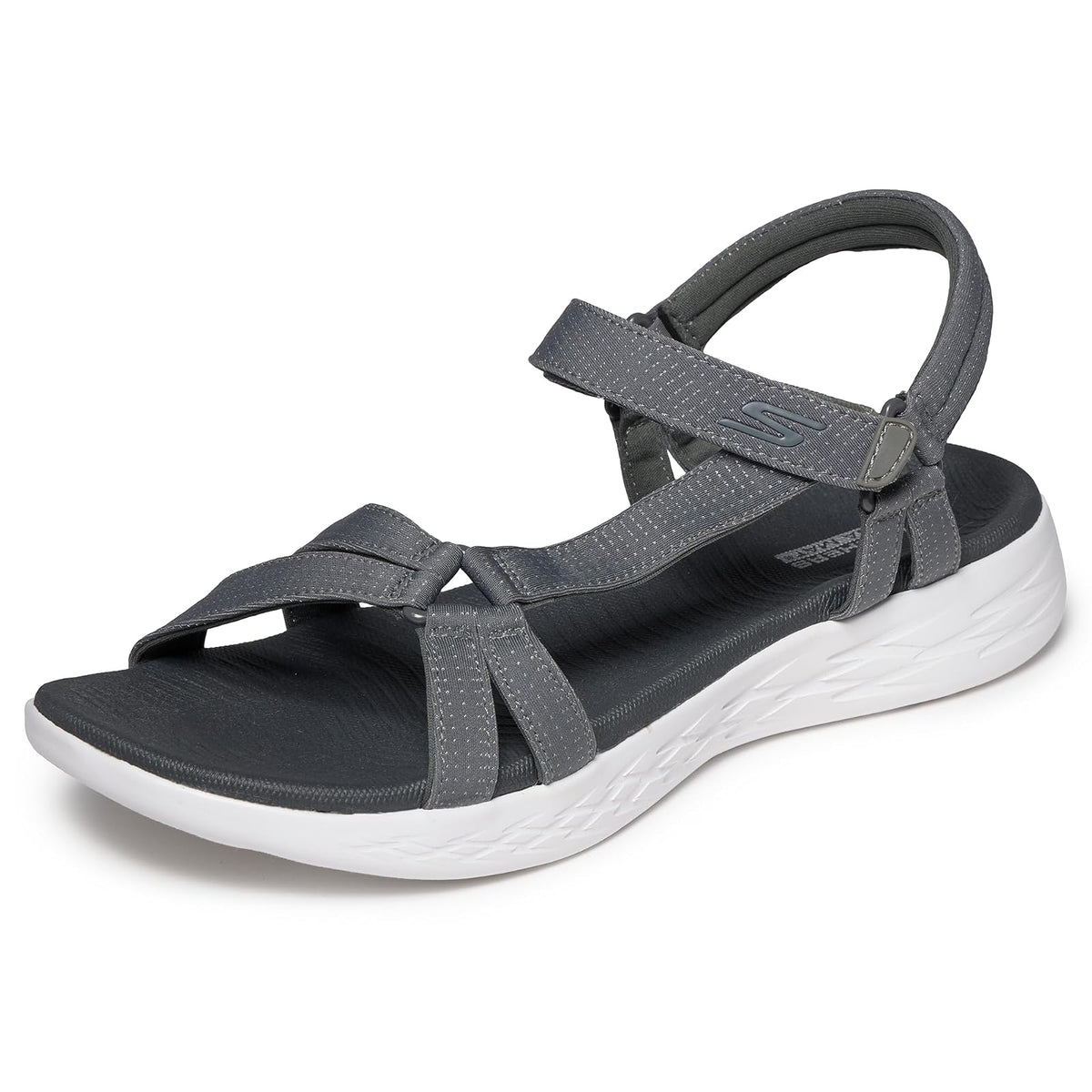 Skechers On-The-Go 600 Brilliancy Sandalias para Mujer - 22.0 cm - Carbón