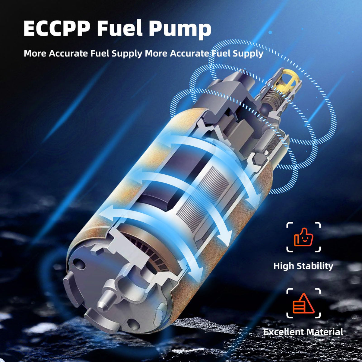 ECCPP Módulo de Bomba de Combustible para Ford F-150 2009-2014 V6/V8 3.7L-6.2L, E2545M