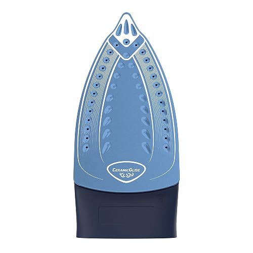 T-fal Plancha de Vapor Easy Steam Ceramic Dress Blue FV1950X0 | Suela True Ceramic Glide, 1200 W, depósito de 220 ml, 5 niveles de temperatura, sistema anti-cal