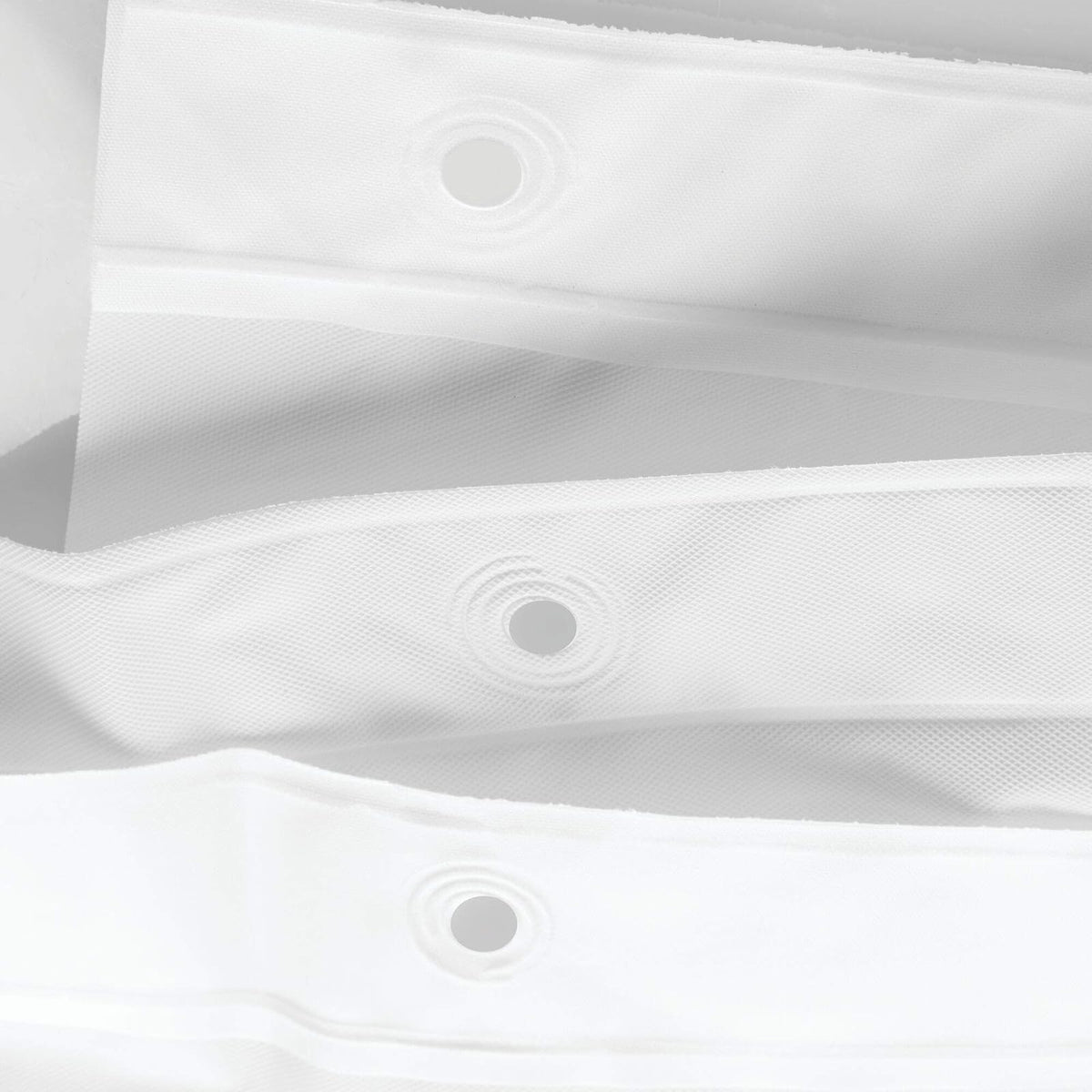 InterDesign forro libre de moho PEVA calibre 3 para ducha, 72 x 72 (183 cm x 183 cm), blanco
