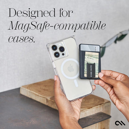 Case-Mate Portafolio Magnético 3 En 1 Para iPhone Con Soporte, Compatible Con MagSafe, Capacidad Para Hasta 2 Tarjetas Y Efectivo, Desmontable Para iPhone 15 Pro Max/14