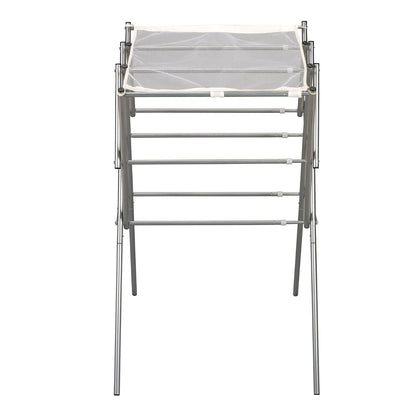 Household Essentials - Estante de Secado de Ropa para Interiores, Plegable y expandible, Color Plateado Satinado 5127 - Plateado (Satin silver)
