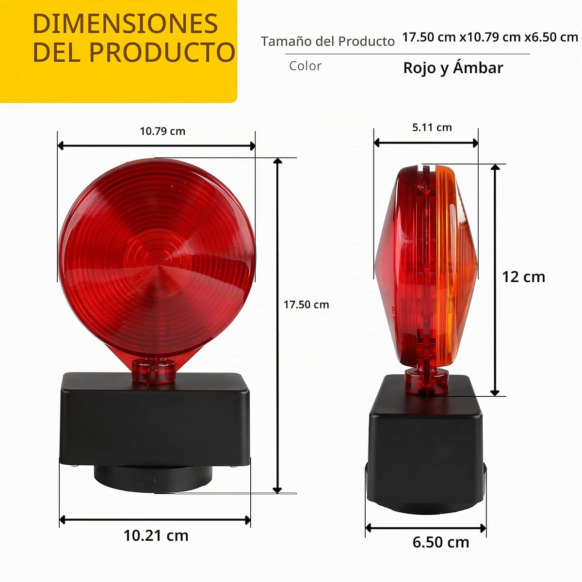 maxxhaul 80778 Kit de luz de remolque (de doble cara magnética para RV, barco, remolque y más Dot Aprobado), 1 Pack