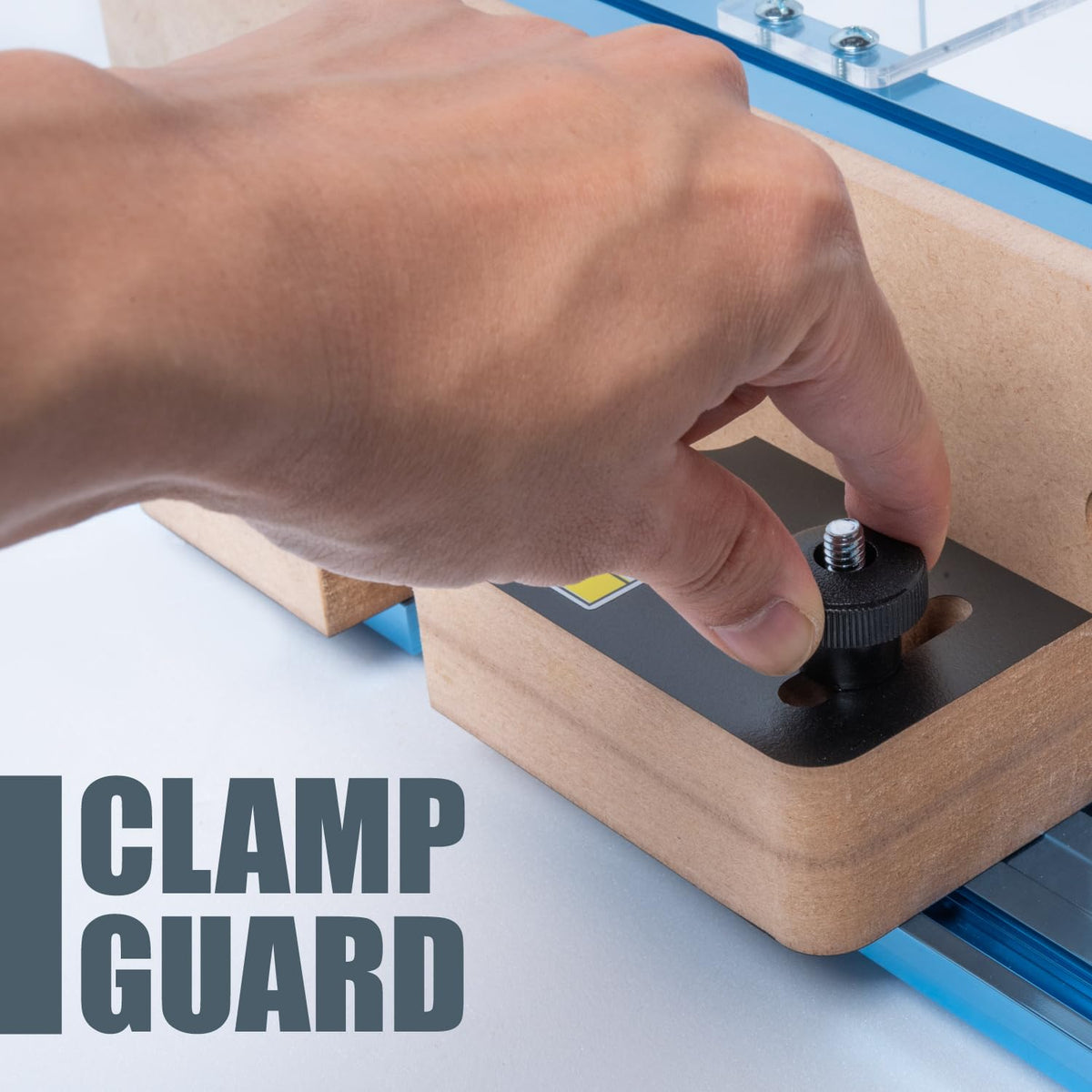 POWERTEC 71759 - Juego de juntas de caja ajustable para sierras de mesa y mesas de enrutador, accesorios de sierra de mesa para fabricación de cajas de madera y otros proyectos de carpintería