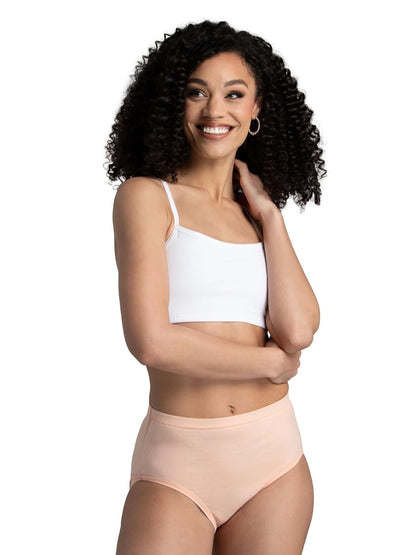 Fruit of the Loom Eversoft - Ropa Interior de algodón sin Etiquetas y Transpirable, Disponible en Tallas Grandes Ropa Interior para Mujer