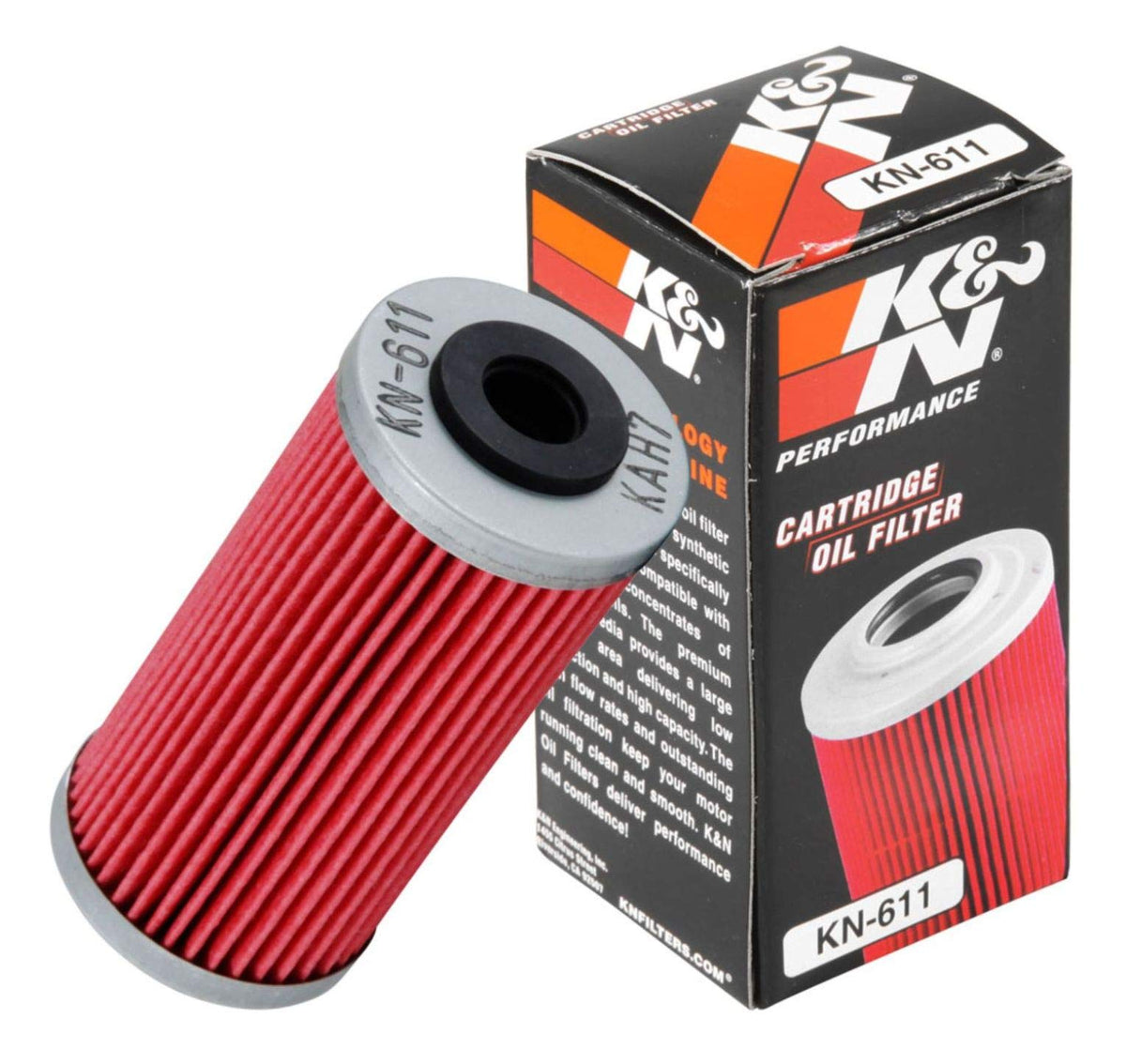 K&N KN-611 Filtro de Aceite para Motocicleta Alto Rendimiento Premium Diseñado para Ser Utilizado con Aceites Sintéticos o Convencionales Se Adapta a Vehículos Sherco Husqvarna Multi Fitment