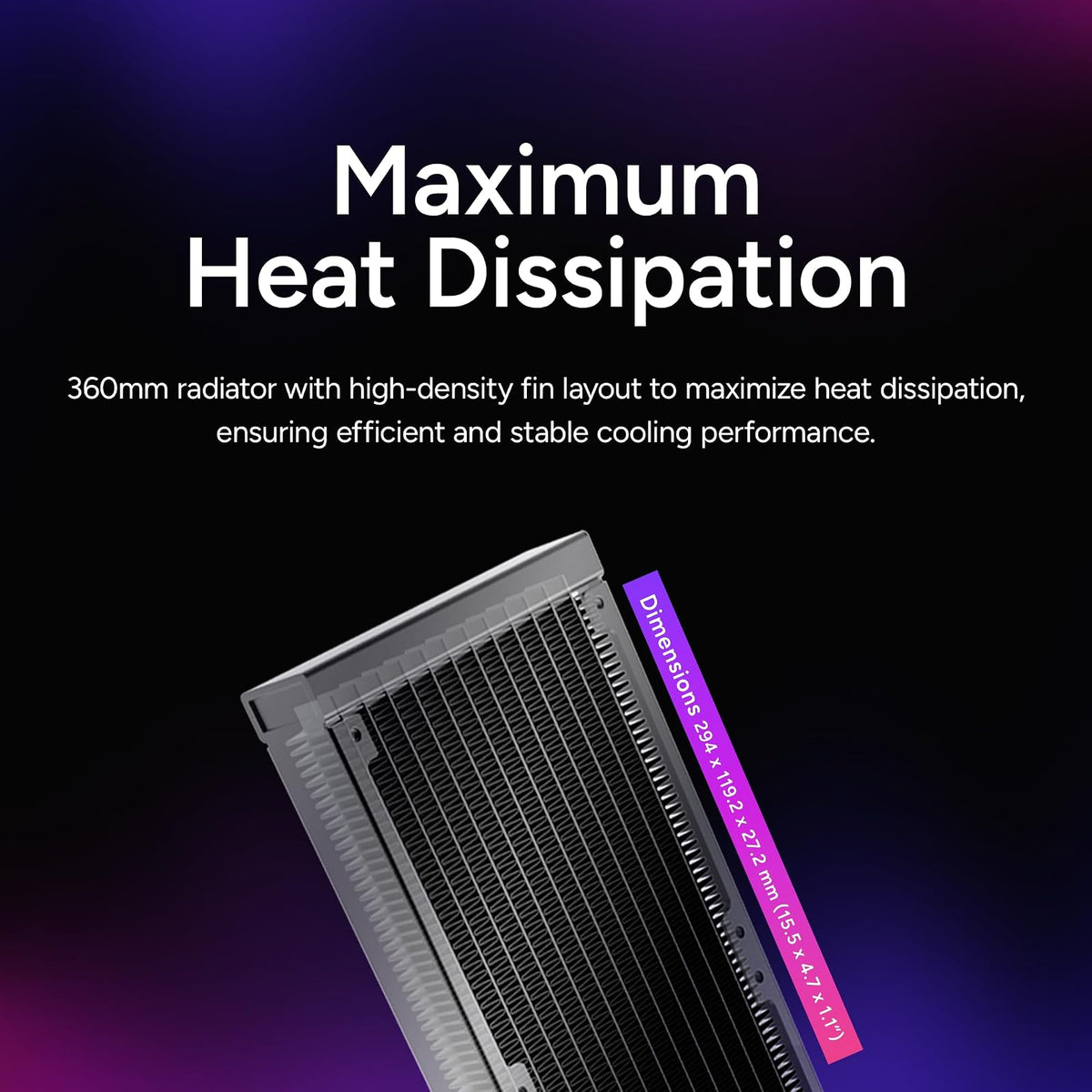 Cooler Master 360 Core II AIO - Enfriador líquido de CPU, R9|U9|i9, bomba G9R de doble cámara, espejo infinito aRGB, radiador de 360 mm, ventilador PWM de 120 mm, plataforma AMD MLW-D36M-A18PA-R1