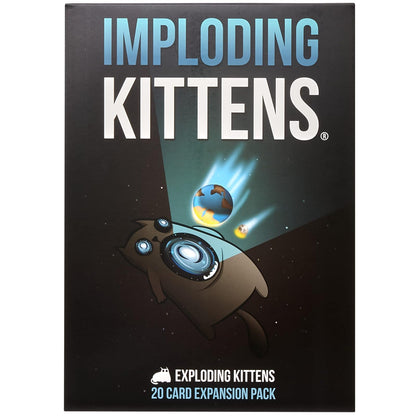 Exploding Kittens Juego de Cartas para Fiestas Familiares - Nuevo juego de expansión: Implodando gatitos