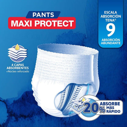 TENA Pants Maxi Protect Talla Grande, Ropa interior desechable, 13 piezas