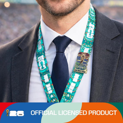 Wagon International Pin de Emblema de países anfitriones 2D con Licencia Oficial de la Copa Mundial DE LA FIFA 2026ᵀᴹ